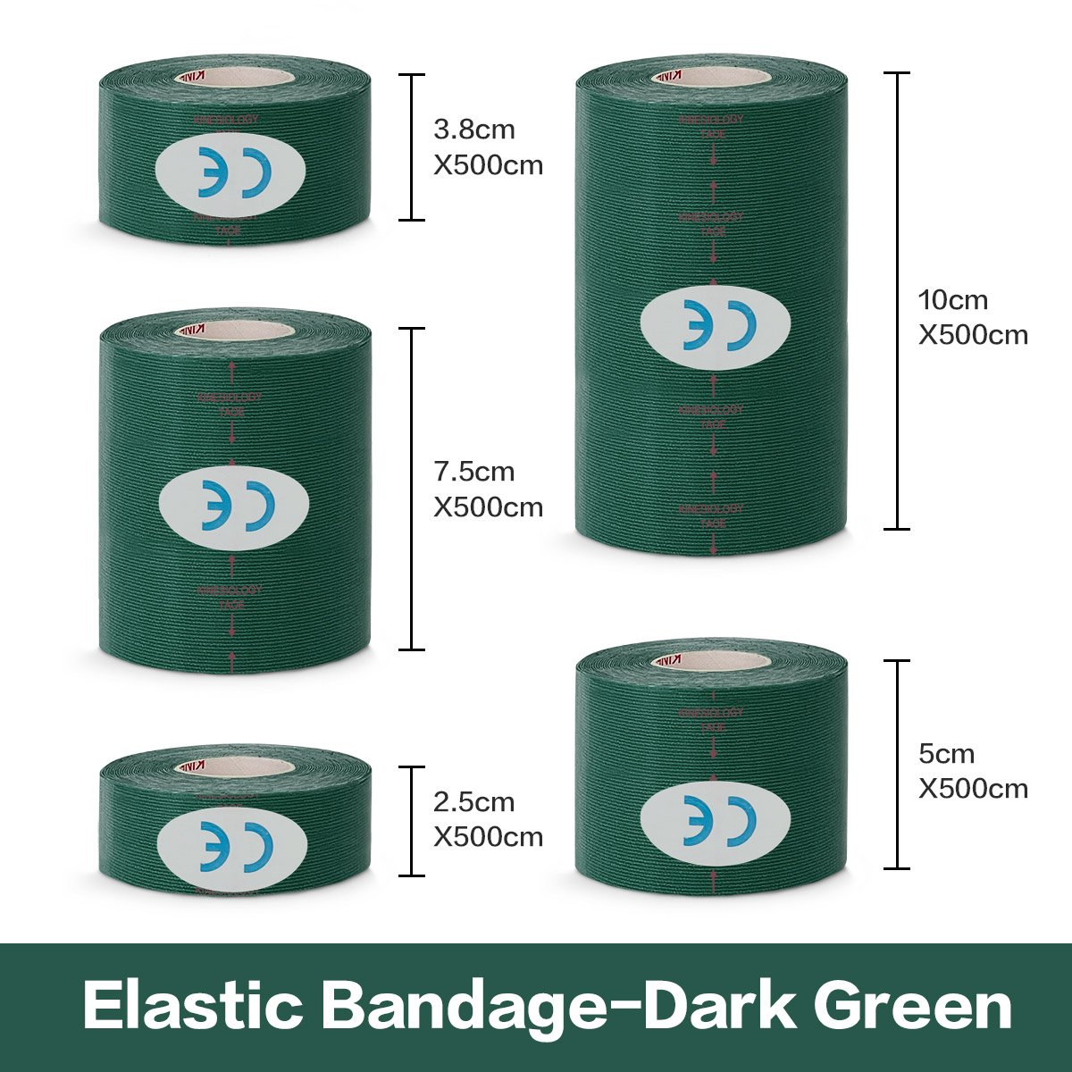 5 Size Kinesiology Tape Muscle Bandage Sports Cotton Elastic Adhesive Strain Injury Tape Knee Muscle Pain Relief Stickers - Image 12