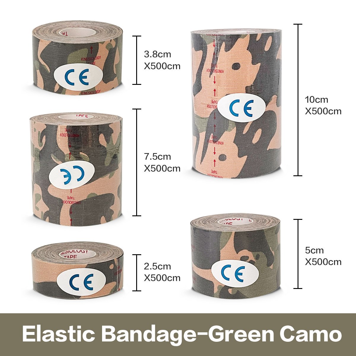 5 Size Kinesiology Tape Muscle Bandage Sports Cotton Elastic Adhesive Strain Injury Tape Knee Muscle Pain Relief Stickers - Image 16