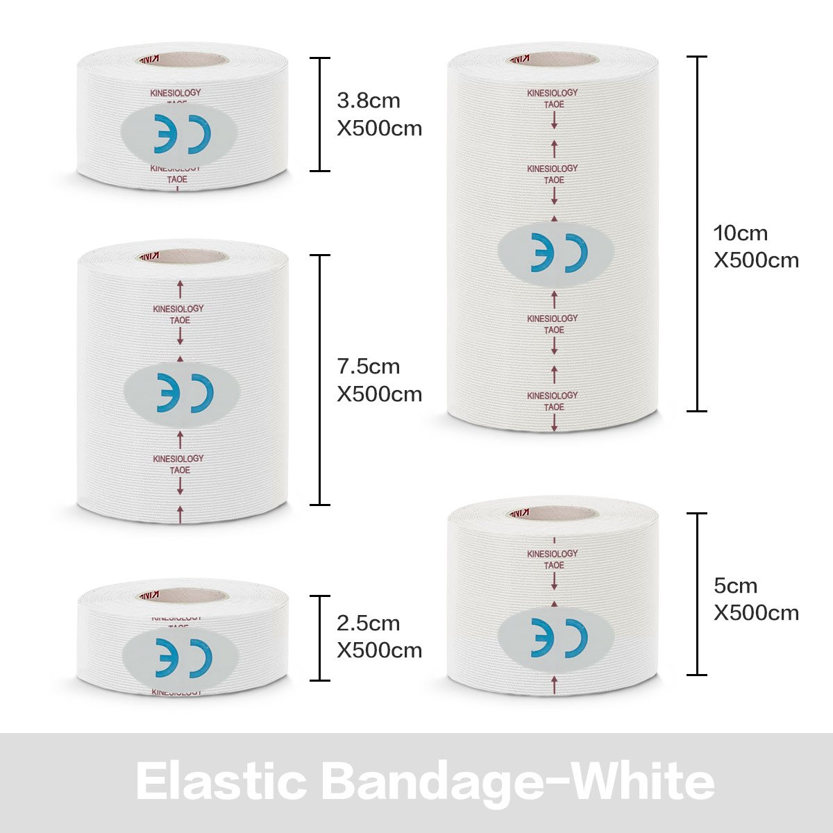 5 Size Kinesiology Tape Muscle Bandage Sports Cotton Elastic Adhesive Strain Injury Tape Knee Muscle Pain Relief Stickers - Image 17