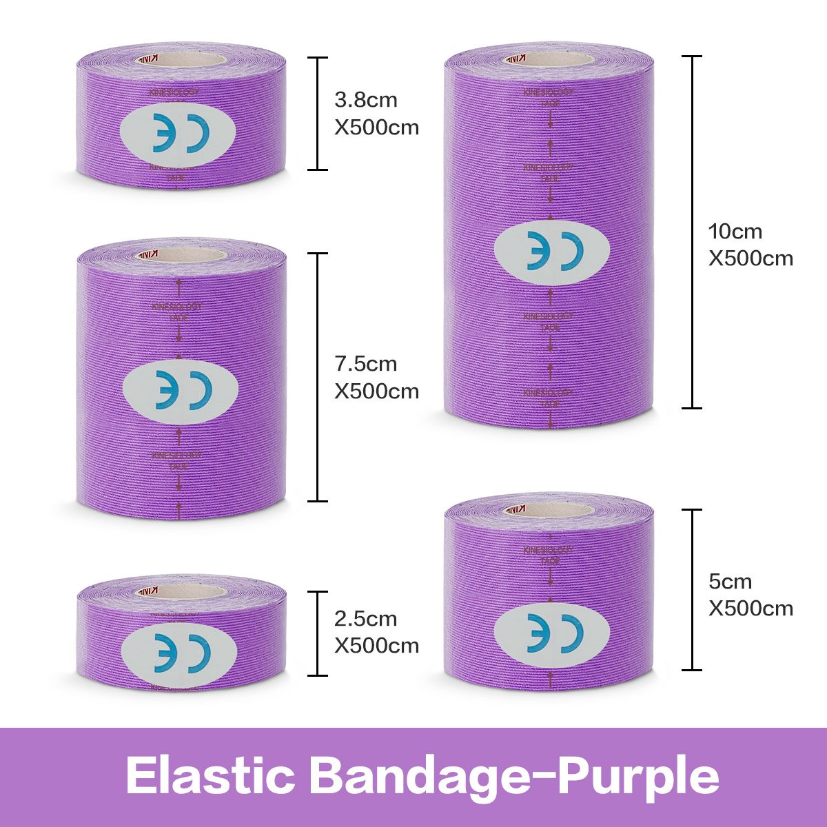 5 Size Kinesiology Tape Muscle Bandage Sports Cotton Elastic Adhesive Strain Injury Tape Knee Muscle Pain Relief Stickers - Image 9